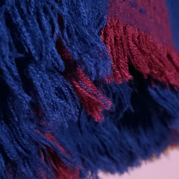 Nanette Lepore Plaid Blanket Poncho OSFA - Picture 8 of 16